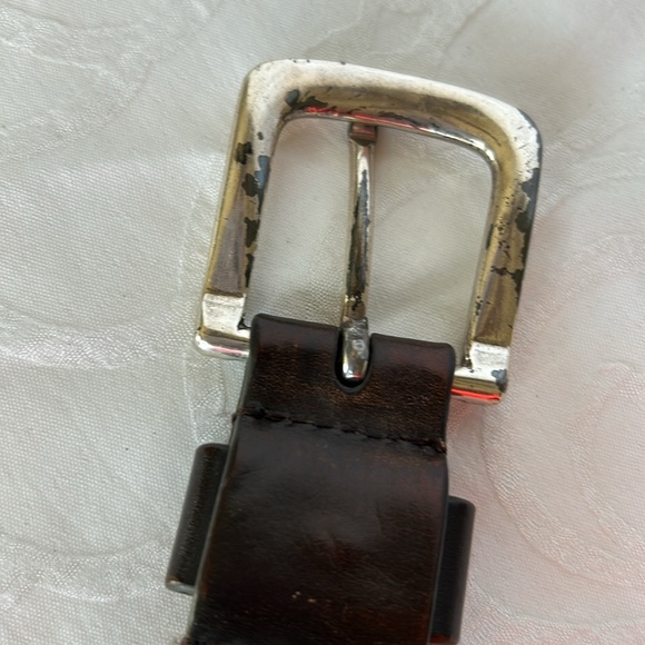 GEORGIA BULL DOGS Dark brown genuine leather men’s belt. Size 38. - Picture 7 of 12